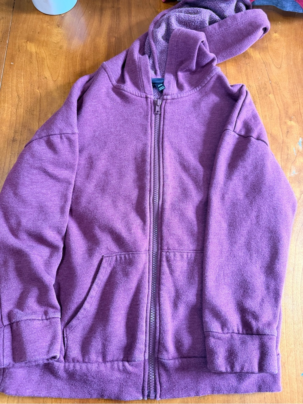 art class Purple Full-Zip Hooded Sweatshirt for Kids